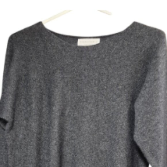 Bianco & Blu Gray Long Sleeve Sweater Merino Wool Cashmere Women's Size Large - Picture 3 of 12